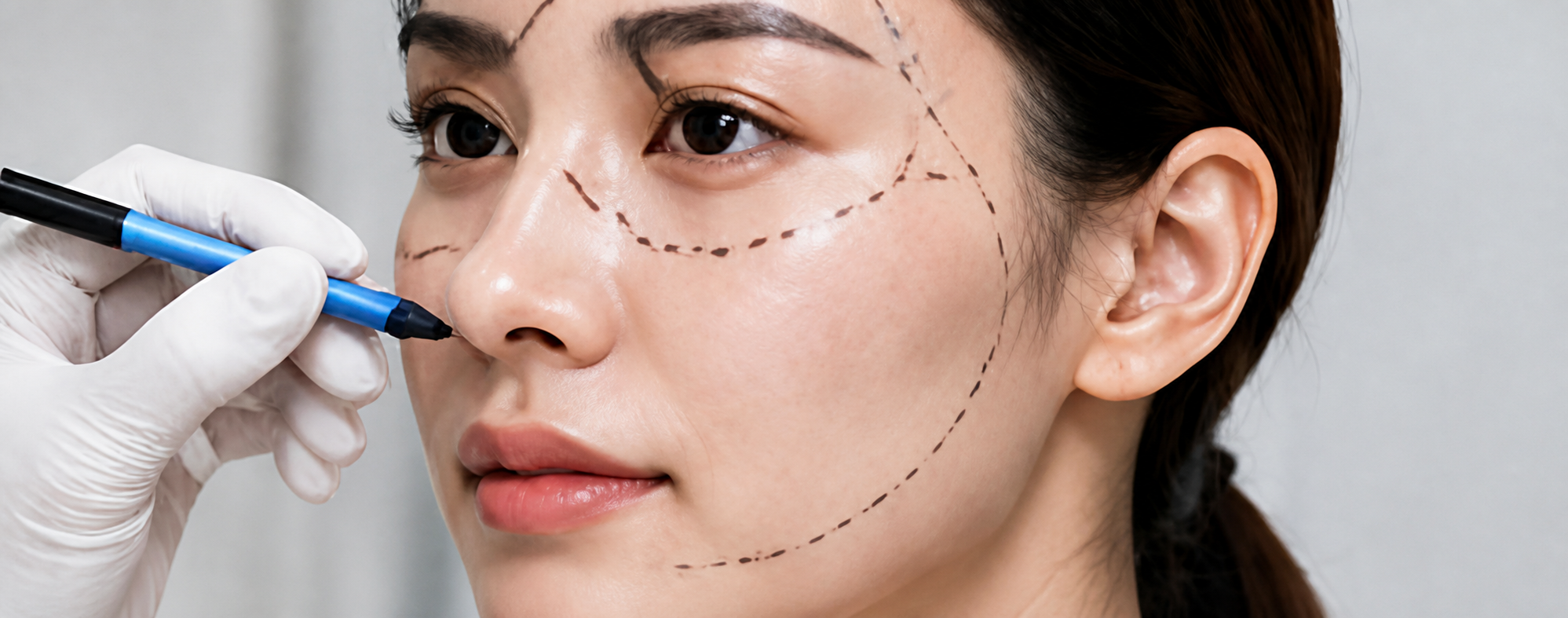 Aesthetic facial surgery consultation